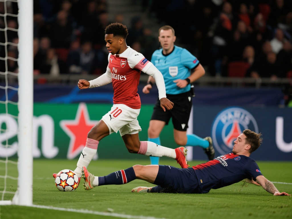 萨卡巴黎禁区内摔倒，裁判未予理会